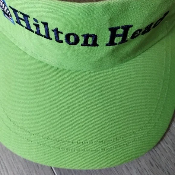 Hilton Head Visor Hat Cap Green Blue South Carolina Adjustable Strap OSFA Beach - Picture 6 of 9